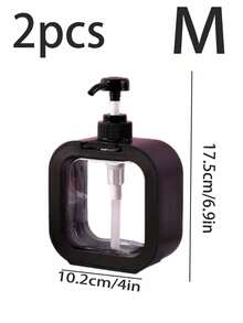 500ml/300ml Soap Dispenser, Countertop Liquid Soap Refill Bottle, Bathroom Handwash Liquid Dispenser, Single-Hand Press Soap Bottle, Reusable Empty Bottles (For Shampoo, Laundry Detergent, Conditioner, Body Wash, Cleaning Liquid) - Multicolor - View 15