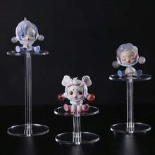 Acrylic Round Transparent Display Stand, Small Acrylic Display Stand For Cosmetics, Perfume, Jewelry, Watches - Clear - View 3