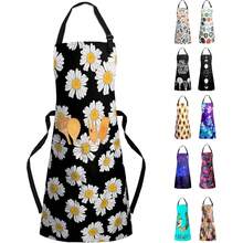 NEW-   Adjustable Waterproof Apron Bib Apron With 2 Pockets Cooking Kitchen Aprons For Women Men Chef - Tạp dề Daisy - Xem 8