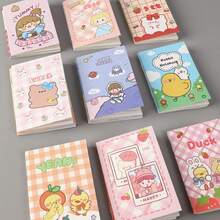 20本极简卡通迷你口袋笔记本，软封面便签本，幼儿园及小学学生奖励/礼物，内含16页 - 多色隨機 - 查看 6