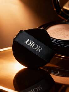 Christian Dior Lock-Shaped Powder Puff, Black Unique Shape Gradient Makeup Sponge With Finger Strap, Professional Makeup Sponge Applicator For Liquid Foundation - D Black - View 1