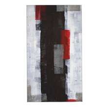 Hand Towels For Bathroom Set Of 2 Grunge Black Red Gray Blocks Abstract Shapes Illustrations Modern Art Soft Absorbent Small Decorative Bath Towel Kitchen Dish Guest Towel For Spa 15.7\X27.5\ - 紅灰色 - 查看 1