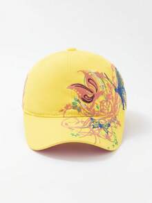 INNNEVV 1顶女士花卉刺绣棒球帽，休闲时尚浪漫风格，适合所有季节 - 彩色 - 查看 5