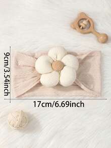 3 Peças Faixa de Cabeça Floral para Bebê, Faixa de Cabeça Elástica Macia para Meninos, Adequada para Uso Casual, Esportivo, Externo, Festa, Viagem - Multicolorido - Visão 3