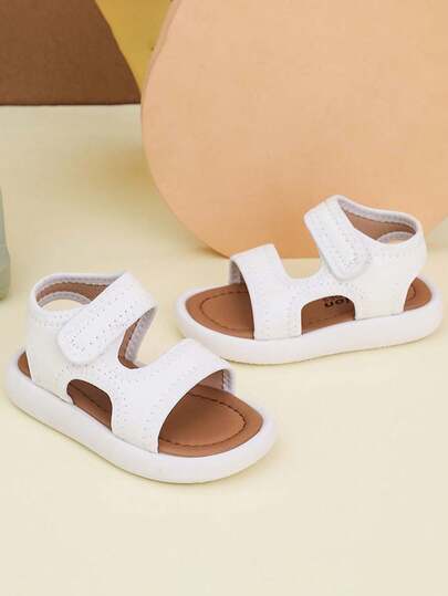 1 Pair Girls Soft Bottom Fashionable Versatile Non-Slip Beach Sandals, Suitable For Toddlers & Little Kids Everyday Wear