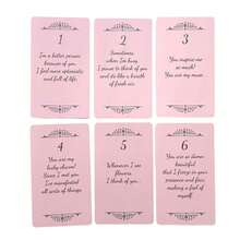Pink Color Soulmate Love Messages Oracle Cards, 56-Card Deck, Cardboard Material, English Edition, Divination & Fortune Telling Game With Meanings For Women Party Entertainment - Pink - View 6