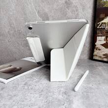 IQPEA 带笔槽的夹式笔保护套，适用于 iPad A16 2025 Air 11'' 13'' M2 M3 Pro 11 13 M4 M5 2024 2025 Air 5 Air 4 10.9 第九代 第八代 第七代 10.2 英寸 - 紫丁香色 - 查看 7