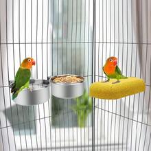 Pet Food Water Bowl With Clamp Holder Stainless Steel Feeding Cups Feeder For Dog Bird Parrot Cat Rabbit 2 Packs S - S+2pcs - View 3