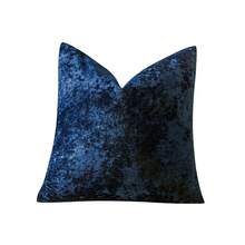 1pc Soft Velvet Dotted Textured Frosty Floral Solid Color Throw Pillow Cover, Suitable For Sofa, 18x18 Inches - Navy Blue - View 12