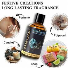 MAYJAM 1 瓶，100 毫升/3.38 液体盎司芳香疗法精油，适用于香薰机、加湿器、DIY 香水、肥皂和蜡烛制作、家居香氛油，有助于缓解睡眠压力，香味包括青柠、苹果和芒果。