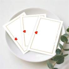 50 carte bianche con temi di San Valentino, adatte per matrimoni, compleanni, anniversari, vacanze, etichette regalo, biglietti d'auguri, carte da portafoglio, biglietti da visita, biglietti d'auguri bianchi e regali per insegnanti - Multicolore - Visualizzare 6