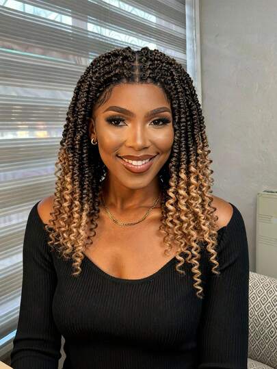 Peluca de trenzas afro rizada, peluca sintética con encaje, resistente al calor, amigable para principiantes, para mujeres