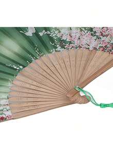 EstiloPssopp Abanicos de Mano de 2 Uds., Abanico Plegable con Estampado Floral, Abanico Plegable de Estilo Chino Japonés para Decoración de Baile,Versión mejorada - 1 - Ver 9