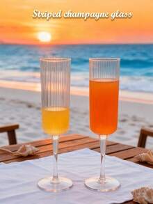 Acrylic Champagne Flutes, Wedding Party Wine Glasses, Unbreakable Champagne Toasting Flutes, Reusable Champagne Glasses, Suitable For Elegant Plastic Martini Cups - Perfect For Cocktails, Champagne And Desserts - Reusable, Mousse Cups, Suitable For Weddings, Parties And Bars - Nhiều màu - Xem 2