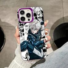 Funda de teléfono Blue Lock Nagi Seishiro para iPhone 17 16 15 14 13 12 11 Ais/Pro/Max/Plus, cubierta translúcida púrpura de lujo - Morado2 - Ver 2