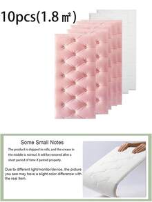 5片仿皮压纹泡沫墙板，柔软压纹自粘泡沫墙贴，可重复使用且可裁剪，是卧室装饰、隔音、床头板的理想之选，防水、防潮、防尘、防撞，防水壁纸，生日/毕业礼物，家居装饰，墙面装饰，浴室装饰，房间装饰，客厅装饰，房屋装饰，客厅墙贴，墙贴，返校用品