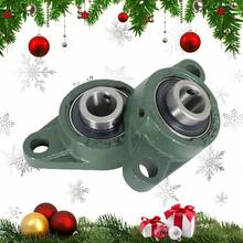 4Pcs UCFL204-12 Pillow Block Bearing 3/4 Inch Bore Pillow Block Bearings Bearing Steel 2 Bolt Self Alignment - Green - View 4