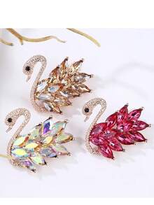 1 Stück Luxus Schwan Brosche, exquisite hochwertige Anstecknadel - Schwanenbrosche - Übersicht 1