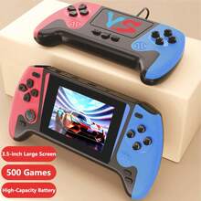 Máy chơi game cầm tay YIYI 500 trong 1, máy chơi game cổ điển, máy chơi game video di động, tích hợp 500 trò chơi cổ điển, màn hình lớn HD 3.5 inch, pin sạc 1020mAh, hỗ trợ chơi 2 người và kết nối TV, quà tặng Giáng sinh/Sinh nhật, phù hợp cho cả nam và nữ, 1 máy (1 người chơi/2 người chơi) - Nhiều màu - Xem 15