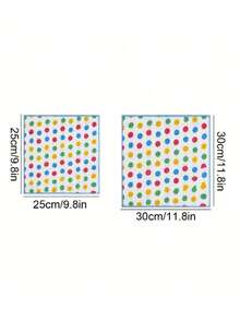 1pc/5pcs/10pcs/20pcs Coral Fleece Polka Dot Pattern Cleaning Cloth, Kitchen & Dining Table Cleaning Rag, Thick Absorbent Dishcloth, Hand Towel, Kitchen Towel, Suitable For Christmas, Valentine's Day, Back To School, Random Polka Dot Pattern Placement - Multicolor - View 6