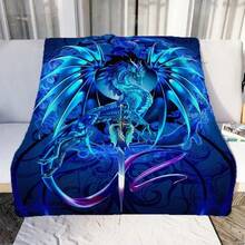 Cartoon Dragon Art Patterns Blanket Animals Flannel Blanket Cosy Lazy Couch Cover Blanket Super Soft Sheet Mattresses - 14 - Xem 10