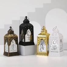 مصباح رياح قلعة بشكل هلال وكوكب LED لرمضان، مصباح ديكوري رجعي للمنزل، عيد الحب، عيد الفطر، إضاءة جو ديكور مكتبية - فانوس القلعة - مشاهدة 6