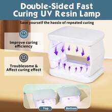 双面速干紫外线UV固化灯，含38颗灯珠，美甲光疗机，UV胶水快速固化灯
