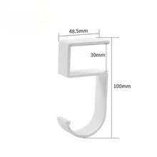 2个免钻孔桌面挂钩 - 便携式粘性耳机支架，用于桌面整理、桌下安装架、侧挂钩，减少游戏装备和办公用品的杂乱。 - 彩色 - 查看 11