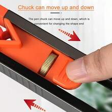 1件套轮廓测量工具，用于不规则轮廓测量、标记、木工、瓷砖、玻璃、不规则形状测量、曲线测量、标记 - 紅色 - 查看 8