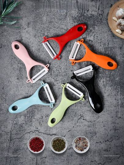 2pcs/1pc Multifunctional Stainless Steel Fruit And Vegetable Peeler And Slicer - Suitable For Potatoes, Cabbage, Melons, Etc. - Easy To Use And Can Be Washed In The Dishwasher - Essential Kitchen Tool, Multi-Functional Vegetable Peeler, Suitable For Vegetables Like Potatoes And Apples, Peeler For Fruits, Vegetables, Potatoes, Carrots, Cucumbers, Etc