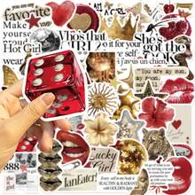 50张涂鸦贴纸套装，可用于装饰手机壳、行李箱、滑板、笔记本、剪贴簿等。 - 彩色 - 查看 5