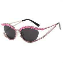New Steampunk Leopard Women's European And American Style Round Frame Fashion Glasses Versatile Decorative Glasses FJRL - 銀色邊框透明水鑽黑灰色 - 查看 6