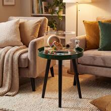 Zosenley Premium Wooden Tray With Detachable Legs Versatile Style Coffee Table With Tray Design, Perfect For Coffee, Tea, And Relaxation Time, -Versatile And Stylish Addition To Any Space - 17.7 綠豹 - 查看 5