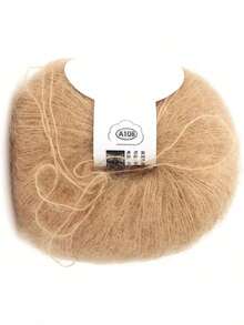 EstiloSoft Hilo de Angora Mohair Rollo de 26g, Fibra de Lujo Ligera para Ropa de Crochet, Bufandas, Suéteres, Gorros y Manualidades - Color Crema Hilo de Angora Mohair Suave Rollo de 26g, Ultra Ligero Versión Mejorada - 1 - Ver 4