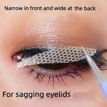 5pcs Invisible Double Eyelid Lift Tapes - Strong Self-Adhesive Eye Lifting Stickers, Hypoallergenic, Alcohol-Free, Non-Irritating, Comes With Applicator Tool & Cleaning Spray, Long-Lasting Effect - Essential For Daily & Occasion Makeup, Beauty Enhancement, Seamless Design - Gold - View 4