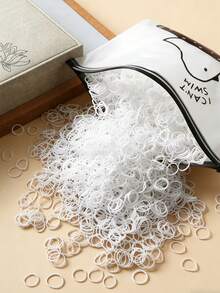 500个/1000个彩色糖果色婴儿发圈，可爱婴儿发绳，婴儿发饰 - 彩色 - 查看 15