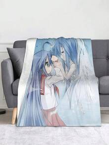 Drones  Knitted Blanket Romance Comedy  Flannel Throw Blanket Bed Sofa Portable Soft Warm Bedspreads, - trắng - Xem 1
