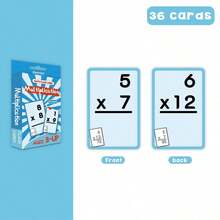 36pcs/Set Early Learning Addition, Subtraction, Multiplication, Division Flash Cards, Reusable Vertical Calculation Learning Cards, Math Learning Educational Cards, Colorful Flashcards Visual Education Tool For School, Students, Stationery, School Supplies, Back To School, Christmas Gift, Home Education - Multicolor 2 - View 7