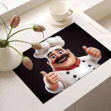 (Hot Selling!!!) 1pc Flat Stove Protector Mat, Rubber Non-Slip Heat Resistant Kitchen Utensil Pad, Suitable For Induction Cooktop, Glass Stove, Multi-Functional Scratch-Proof Mat, Also Can Be Used As Mouse Pad For Oven, Washing Machine And Dryer, As Well As Kitchen Decor. - Multicolor - View 14
