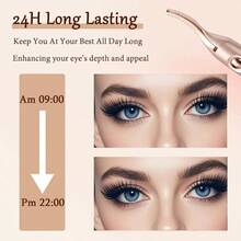 RAF 2-In-1 Electric Eyelash Curler & Eyebrow Trimmer, Dual-Use Eyebrow Shaper With Temperature Control, Anti-Scald, Curl & Shape