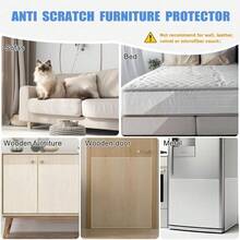 Pet Owner Furniture Protection Tape Transparent Scratch Resistant Film For Sofa Durable No Residue Or Trace Included - 40cm X 3m - View 2