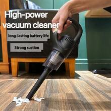 A Wireless Home Floor Vacuum Cleaner With High Power, A Strong Handheld Vacuum Suitable For Sofas, Floors, Offices, And Cars; Lightweight And Easy To Carry. - Black - View 2