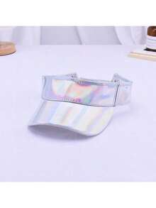 1顶男士欧美风激光镂空休闲棒球帽，街头时尚遮阳透气无帽檐帽，夏季款 - A - 查看 2