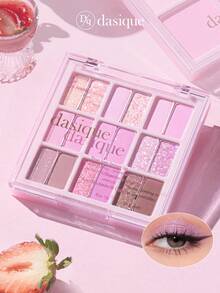 Dasique 18-Color Eyeshadow Palette, Highly Pigmented Long-Lasting Formula, Suitable For Graduation, Birthday Party, Easy To Apply And Blend, Vegan Formula, Rose Girl Charm Color, Christmas Gift For Her, Fashion Cosmetic Brand, Back To School, Bridal Wedding, Summer, Valentine's Day, Vacation - #18 Berry Smoothie - View 2