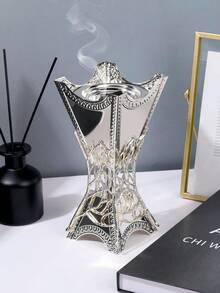一套1个极简金属香炉，现代简约风格创意香炉。可用于家居装饰、卧室、客厅（作为中心装饰品）、办公室、瑜伽馆和派对，营造优雅氛围。也可用于寺庙装饰。 - 彩色 - 查看 13