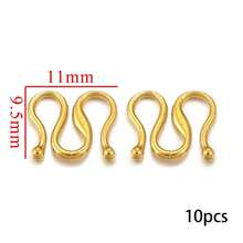 10个不锈钢S/M扣，镀金龙虾扣，用于DIY珠宝制作 - 連接器 - 查看 15