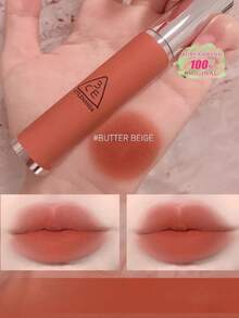 3CE Blurry Lip Gloss - #Cream Beige | Creamy Smooth Texture, Ultimate Matte Finish | Long-Lasting Color, Nourishing Formula | Korean Cosmetics, Gift Set - #BUTTER BEIGE - View 2