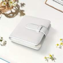 2X3 Mini Photo Album Holds 32 Sheets, Portable And Suitable For 3inch Fujifilm Mini Photo Paper, Photo Game Card Album, Halloween, Christmas, New Year Gifts - [White] - View 1