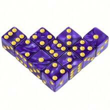 10pcs These Faux Pearl-Pattern Dice Feature A Translucent, Glossy Finish (Eye-Catching Faux Pearl Texture) And Vibrant Multi-Color Options - Perfect For Board Games, Tabletop RPGs (Like D&D), Or Casual Dice Games. The Clear Number Dots (Easy To Read) Material (Resists Chipping) Make Them Practical For Frequent Use.