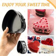 Molde para pastel con forma de corazón antiadherente para el Día de San Valentín | Herramienta de cocción en horno DIY para la cocina - Multicolor - Ver 3